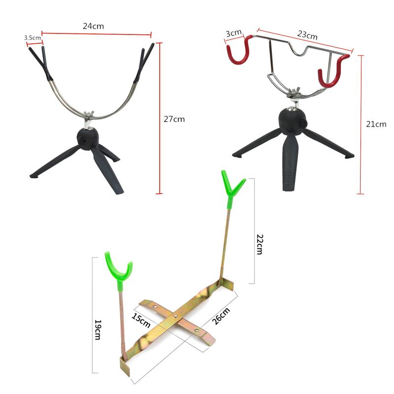 360 Degree  Adjustable Ice Fishing Rod Rack Multi-Functional Folding Fishing Rod Stand Aluminum Alloy Ice Pole Holder Ice Fishing