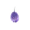 Pendant Drop Tree of Life Wrap In Amethyst + Chain 3,5cm