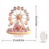 Wheel Ornament Decor Romantic Table Centerpiece 2D Display Board with Base for Festive