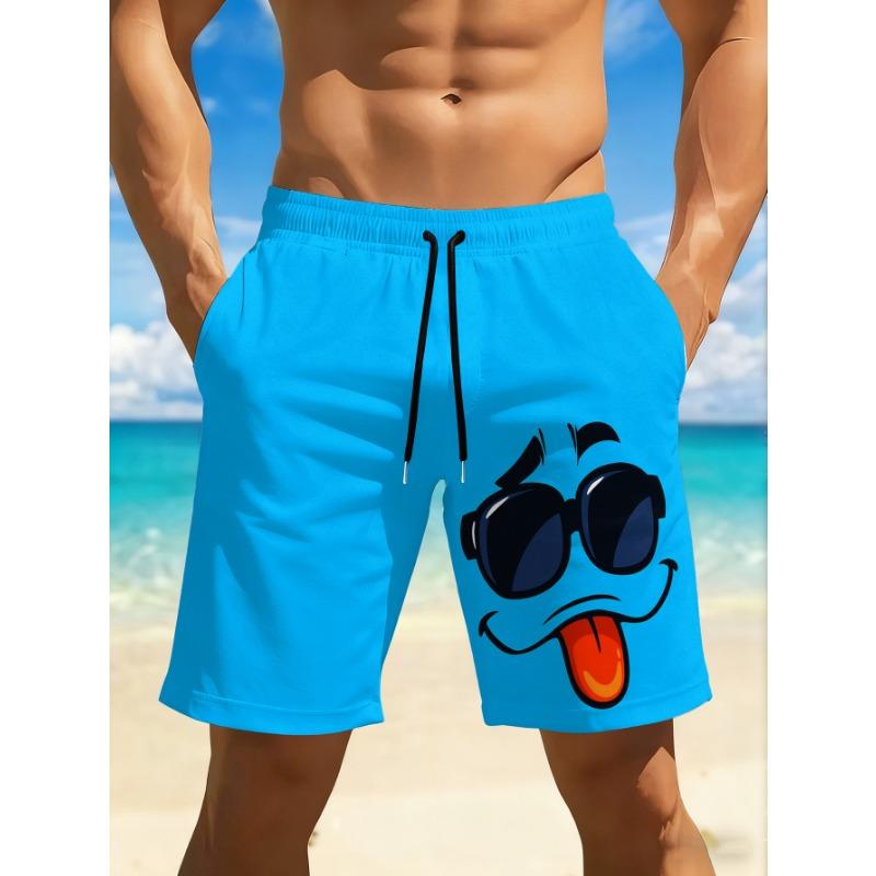 

Men s Quick Drying Swimsuits, Featuring Vibrant Red and Black Geometric 3D Printing Design, with a Casual Regular Silhouette S