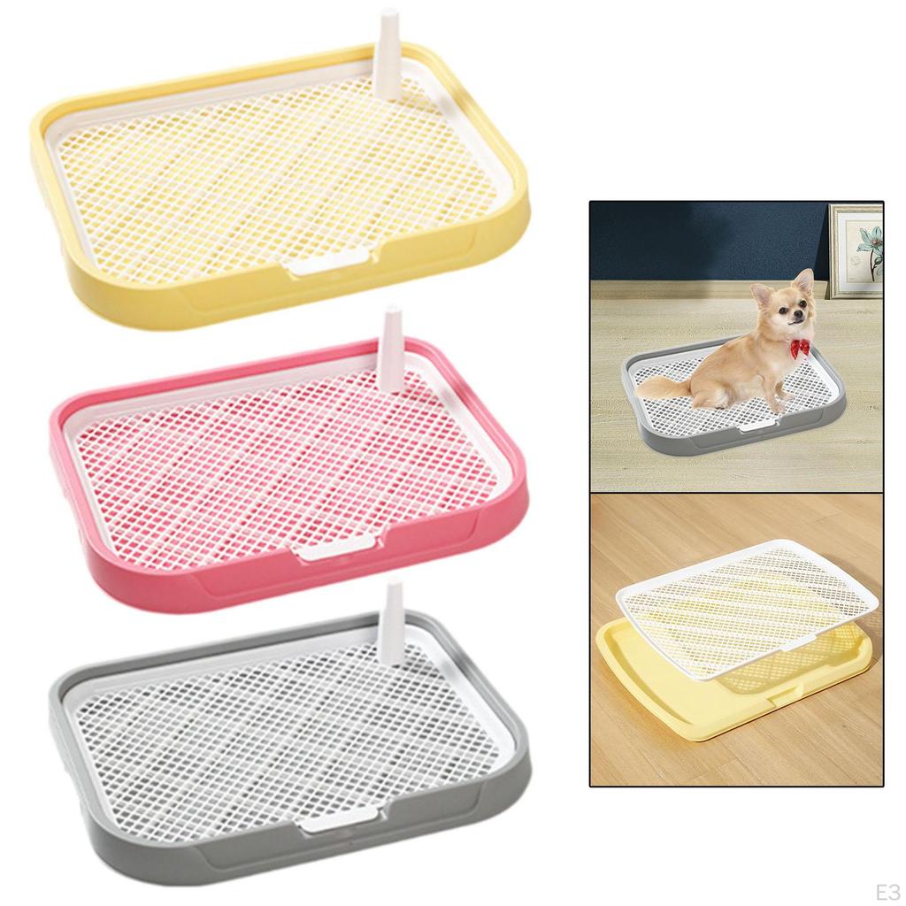 Dog Toilet Potty Tray Mesh Grids Litter Box for Bunny Other Pets