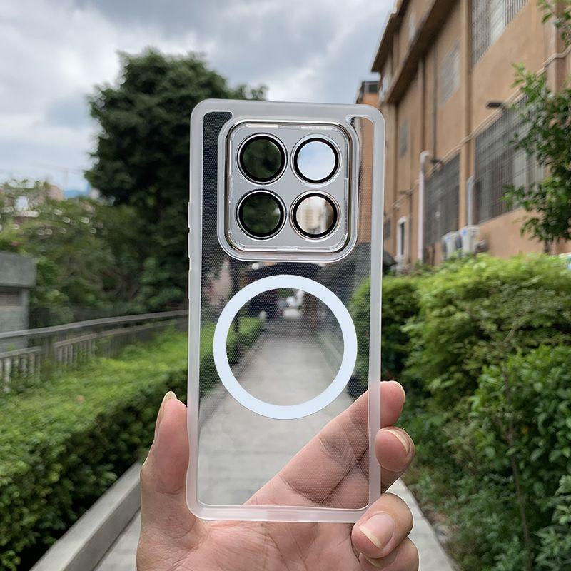 For Xiaomi POCO X7 Case Soft TPU Transparent Magnetic Lens Protective Back Cover Case For Xiaomi POCO X7 X6 Pro X 7 Phone Shell