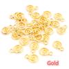 11x8mm 30pcs Antique Silver Plated Gold Colors Rhodium Swirl Handmade Charms Pendant:DIY for Bracelet Necklace