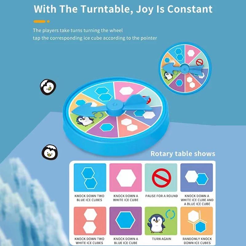 Saves Little Penguin Ice Knocking Game Mini Ice Breaking Penguin  Children's Desktop Interactive Competition Parent Child Toys