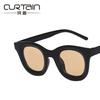 Concave sunglasses new fashion retro round simple sunglasses personalized small frame sunglasses tide