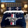 3PCS Mustang Bedding Set Duvet Cover Closure Includes 1 Duvet Cover & 2 Pillowcases for All Seasons Bedroom Decor Christmas Fan gifts