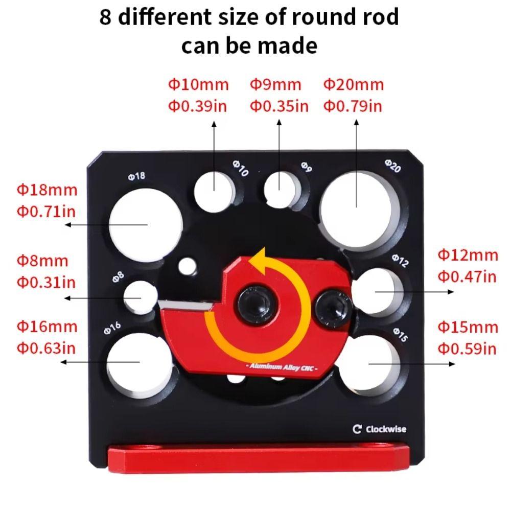 8 Holes Dowel Cutter Plate Adjustable Electric Drill Milling Dowel Dowel Maker Jig  Round Rod