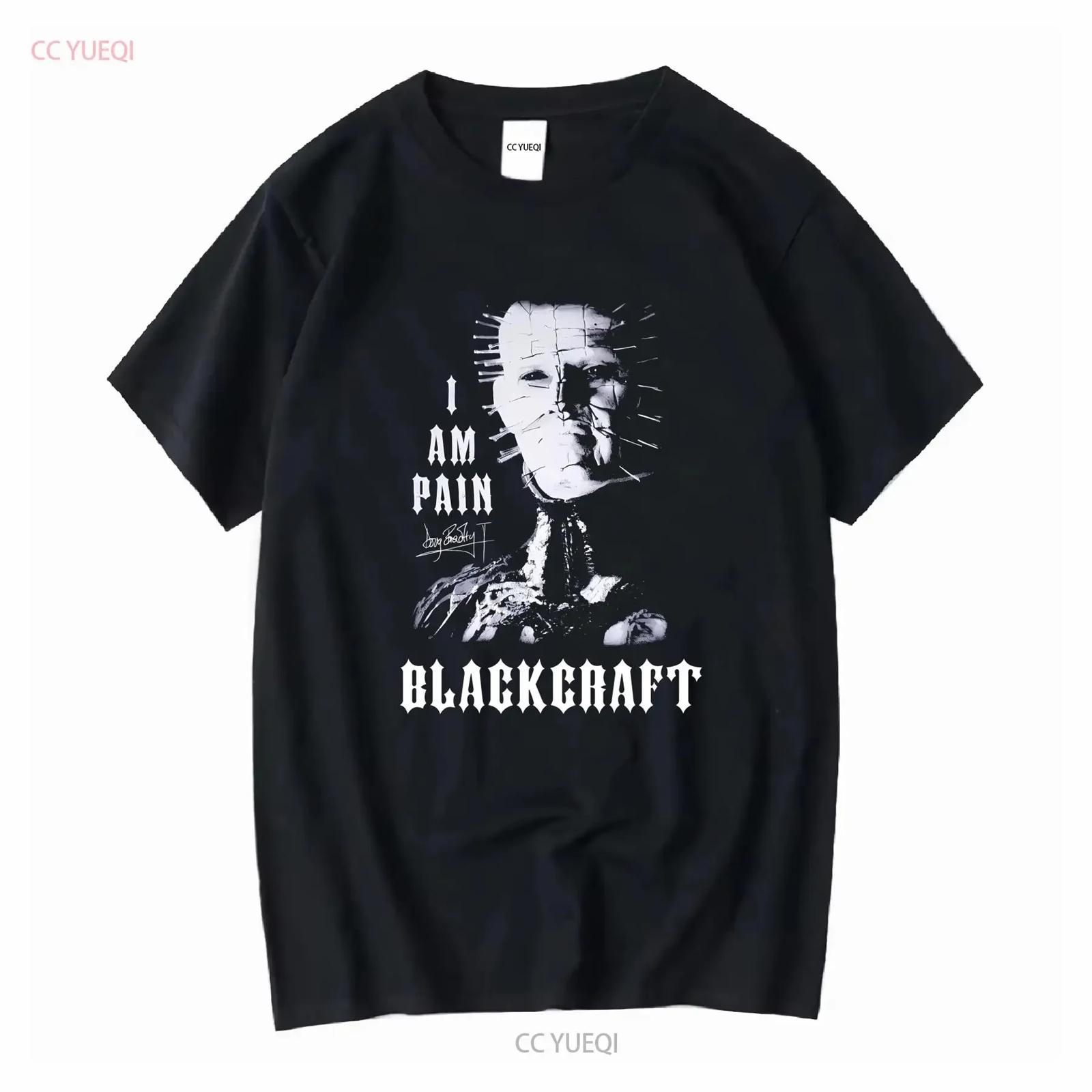 

Blackcraft Cult Medium T shirt Hellraiser Pinhead I Am Pain Black Horror Gothic long or short sleeves vintage Washed Stretched XXXXXL різнокольоровий
