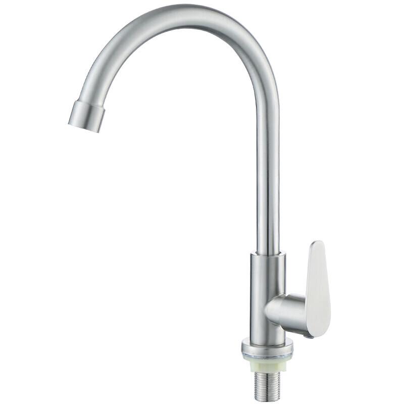 VEMUSE 304 Stainless Steel Single Cold Kitchen Faucet