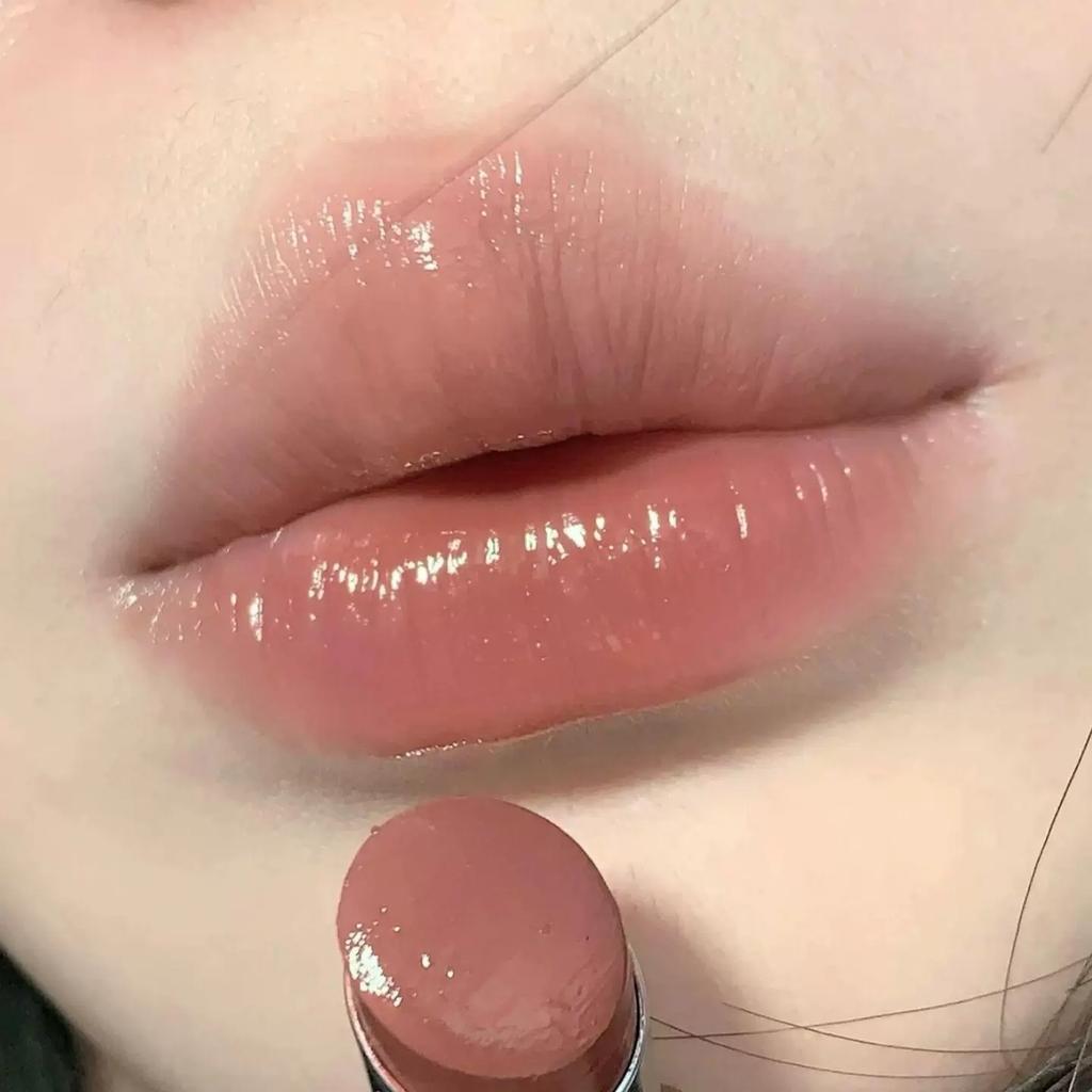 Dry Lips? This Is the Perfect Nude Lip Balm! Korean-Style Moisturizing and Hydrating Lip Gloss Lipstick for Women, Great for Everyday Light Makeup