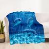 Ocean Animal Flannel Blanket - Soft and Comfortable, Suitable for Sofas, Beds, Offices, Travel, All Seasons, and A Great Gift for The Holidays.