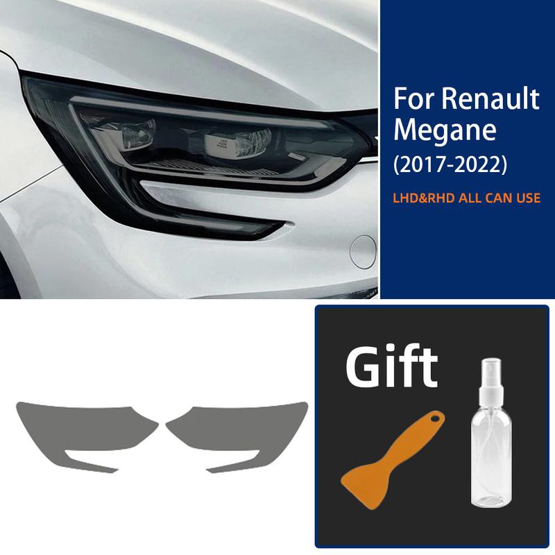 For Renault Megane 4 2017 2018 Car Headlight Protective Film Smoked Black Tint Wrap Vinyl Clear TPU Sticker