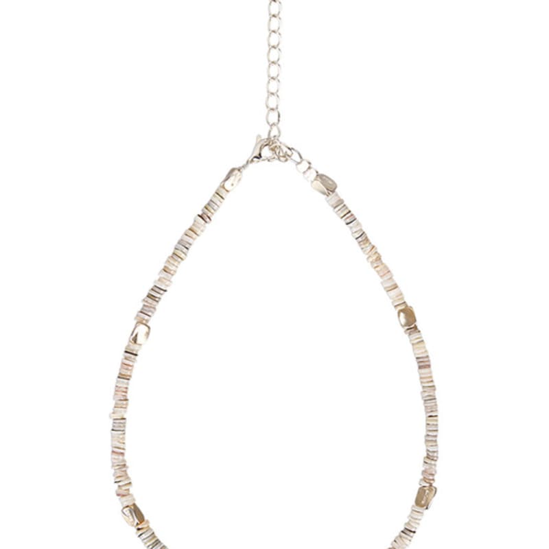 

Naked Surf Club Shell Gemstone Anklet Gemstone + 925_Silver