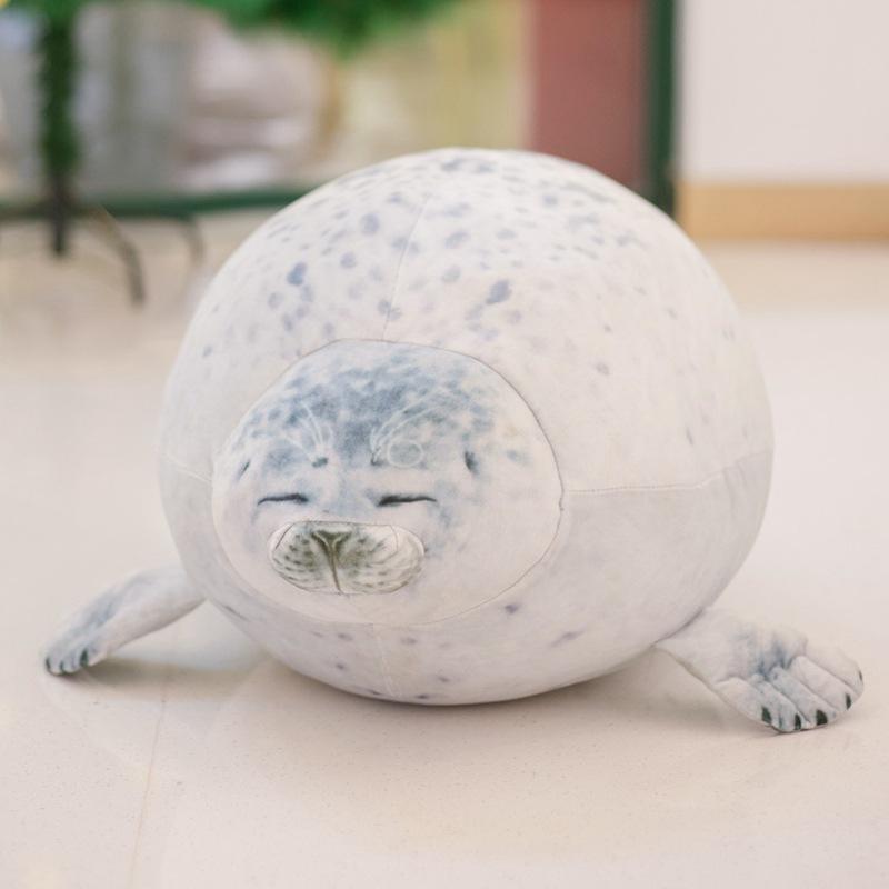 Elastic Crystal Osaka Seal Plush Toy Cushion Cute Aquarium Doll