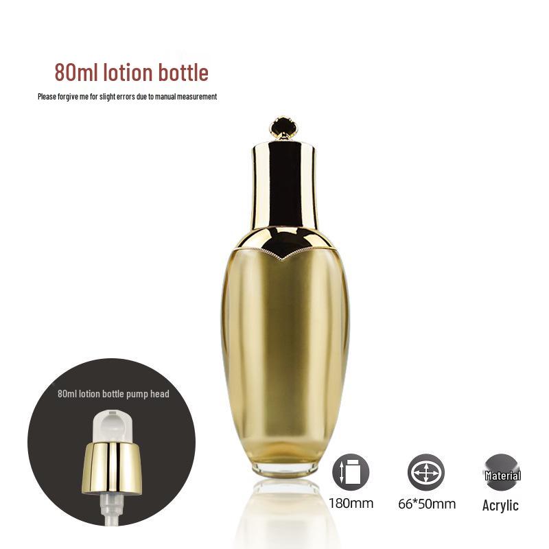 Crown Set: Face Cream, Eye Cream, Lotion, Essence, and Fine Spray Cosmetic Bottles