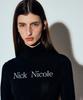 Nigaennikol Nicole Pintuck Line Turtleneck Top_Black