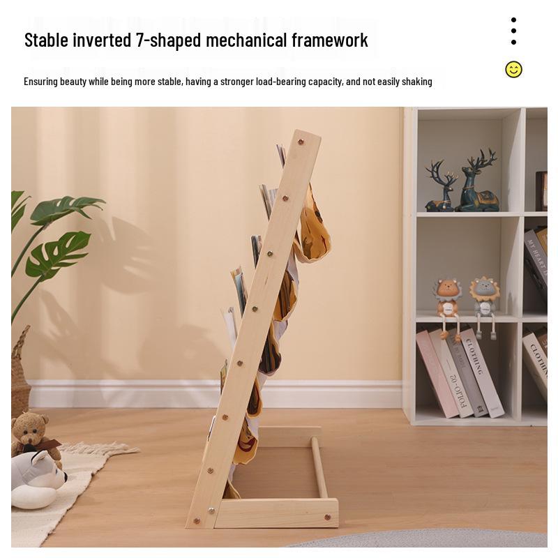 Solid Wood Kids' Multi-layer Bookshelf & Organizer