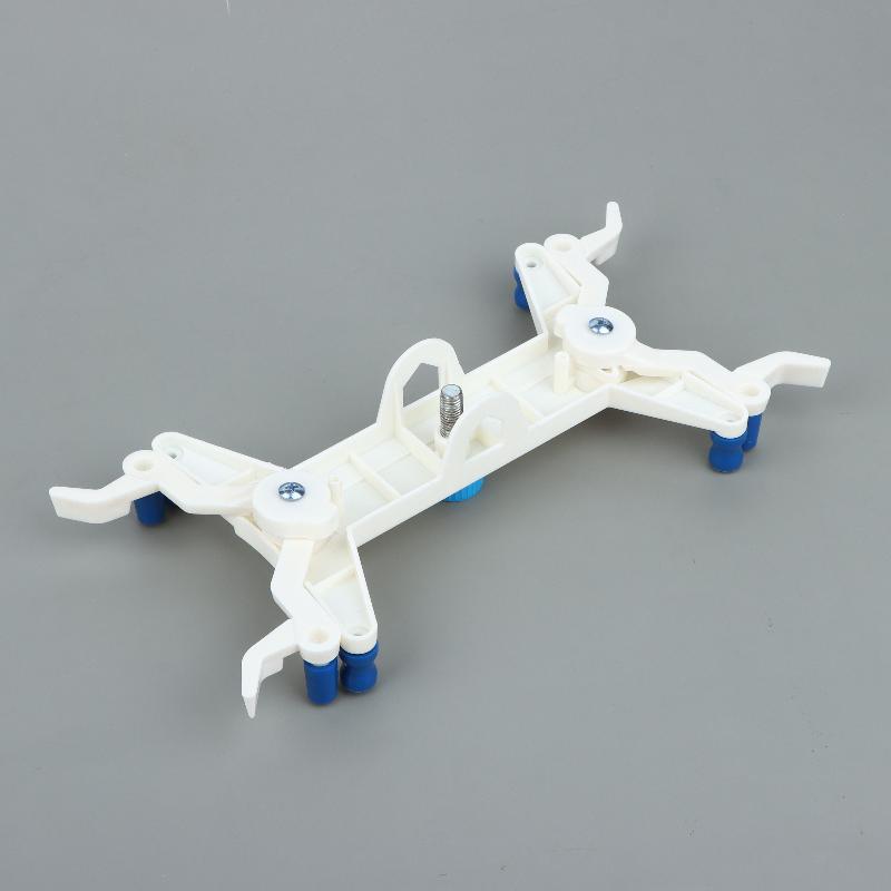 1Pcs Plastic Body Precision Double Burette Clamp For Teaching Labs With Powder Coated Surface And Silicone Covered Spring Grips