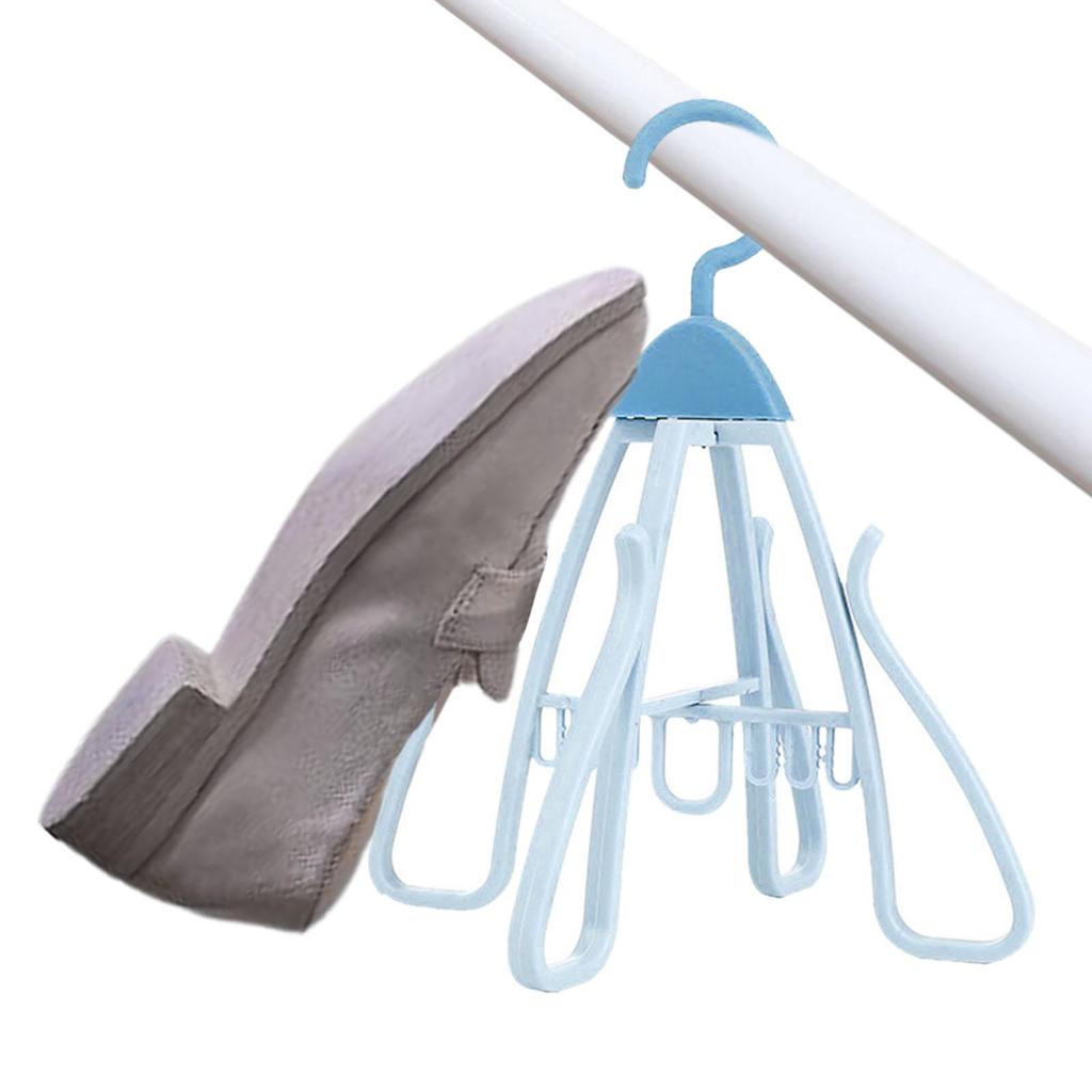 Shoe Organizer Bedroom Foldable Easy to Store Versatile Home Decor Storage Home Multifunctional 360° Rotatable Shoe Drying Rack