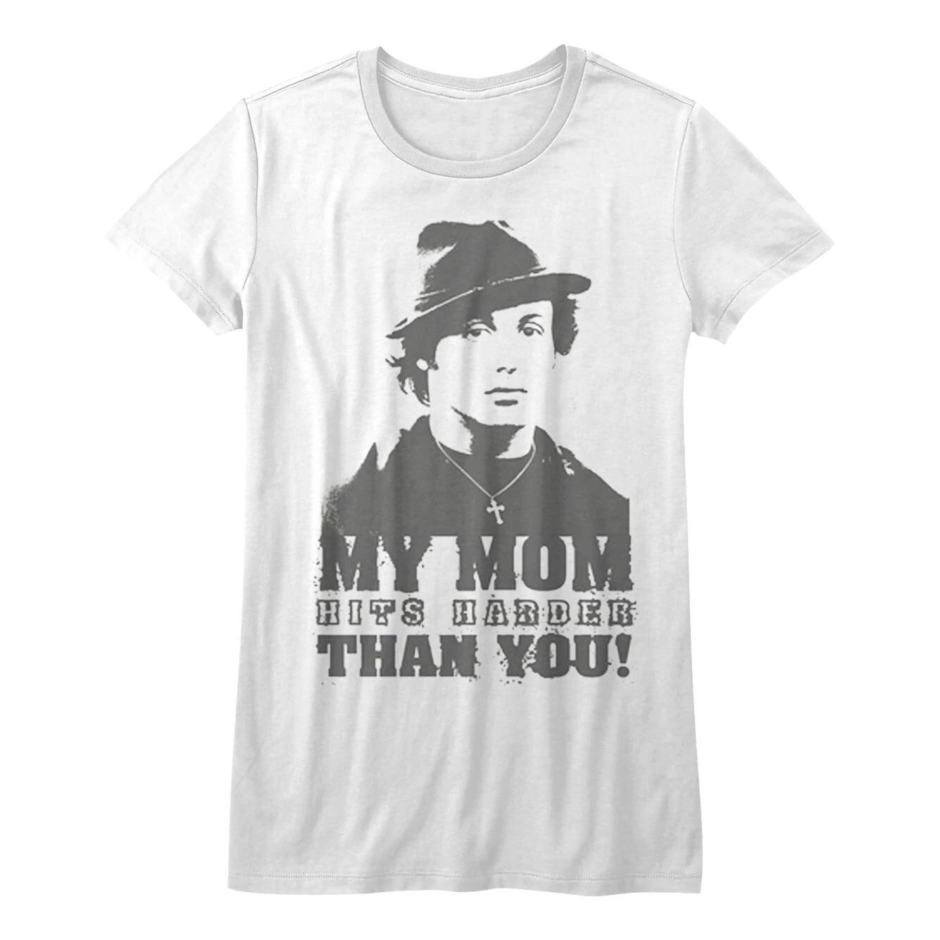 Rocky Movie My Mom Hits Harder Than You Women s T Shirt S