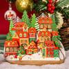 Paper Christmas 3D Greeting Card with Envelope Craft Merry Christmas Blessing Cards Gold Plated Pop Up Paper Carving Postcard