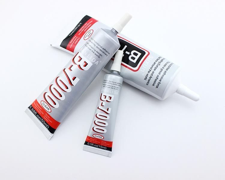 

Клей B7000/B6000 с сильной адгезией и быстрым высыханием с наконечником-иглой для DIY мобильных чехлов и страз 50ml