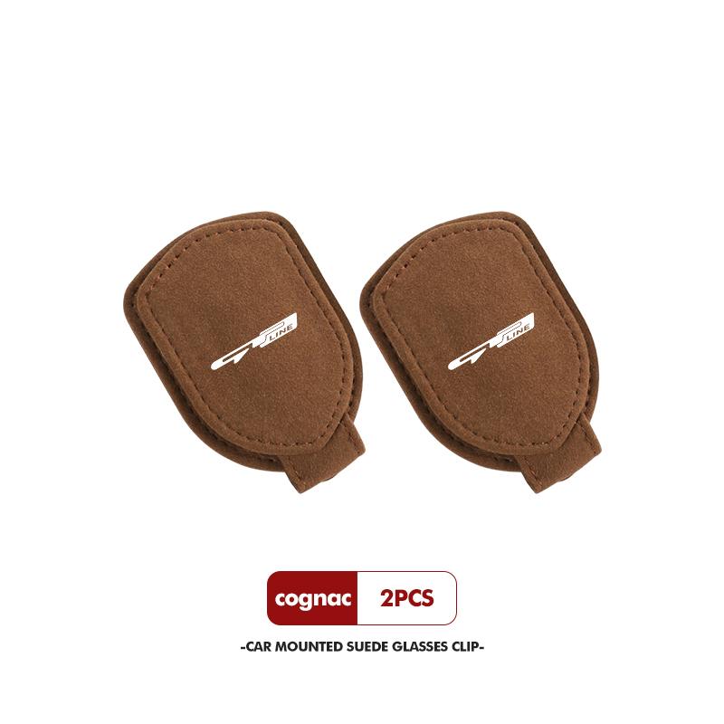 For KIA Car Sunglasses Holder Sun Visor Glasses Hanger Storage Clips Accessories Gt Gtline Xline Ceed Forte RIO STINGER Seltos
