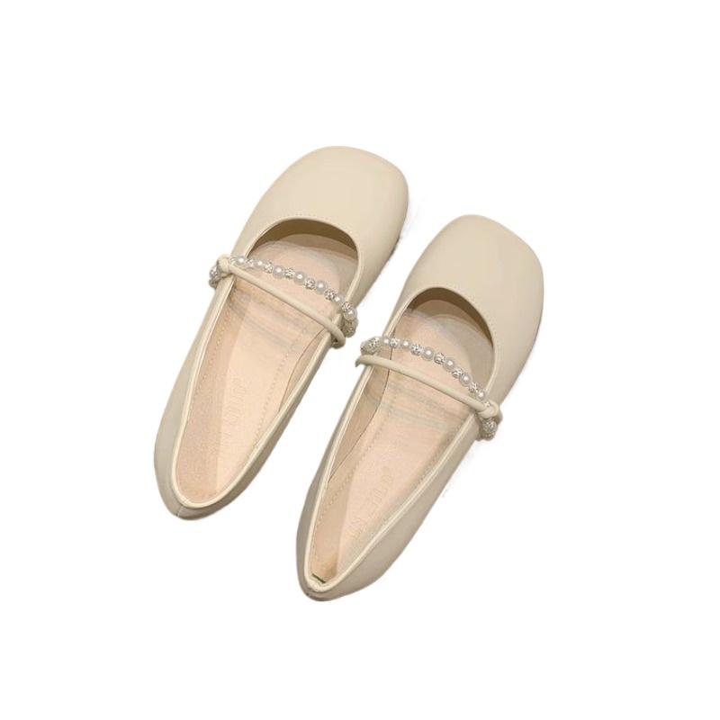 Fashion Hot Selling Shoes Woman 2025 Soft All-Match Pearl Decorateion Female Footwear Modis New Beading Summer Comfortable Flat Korean