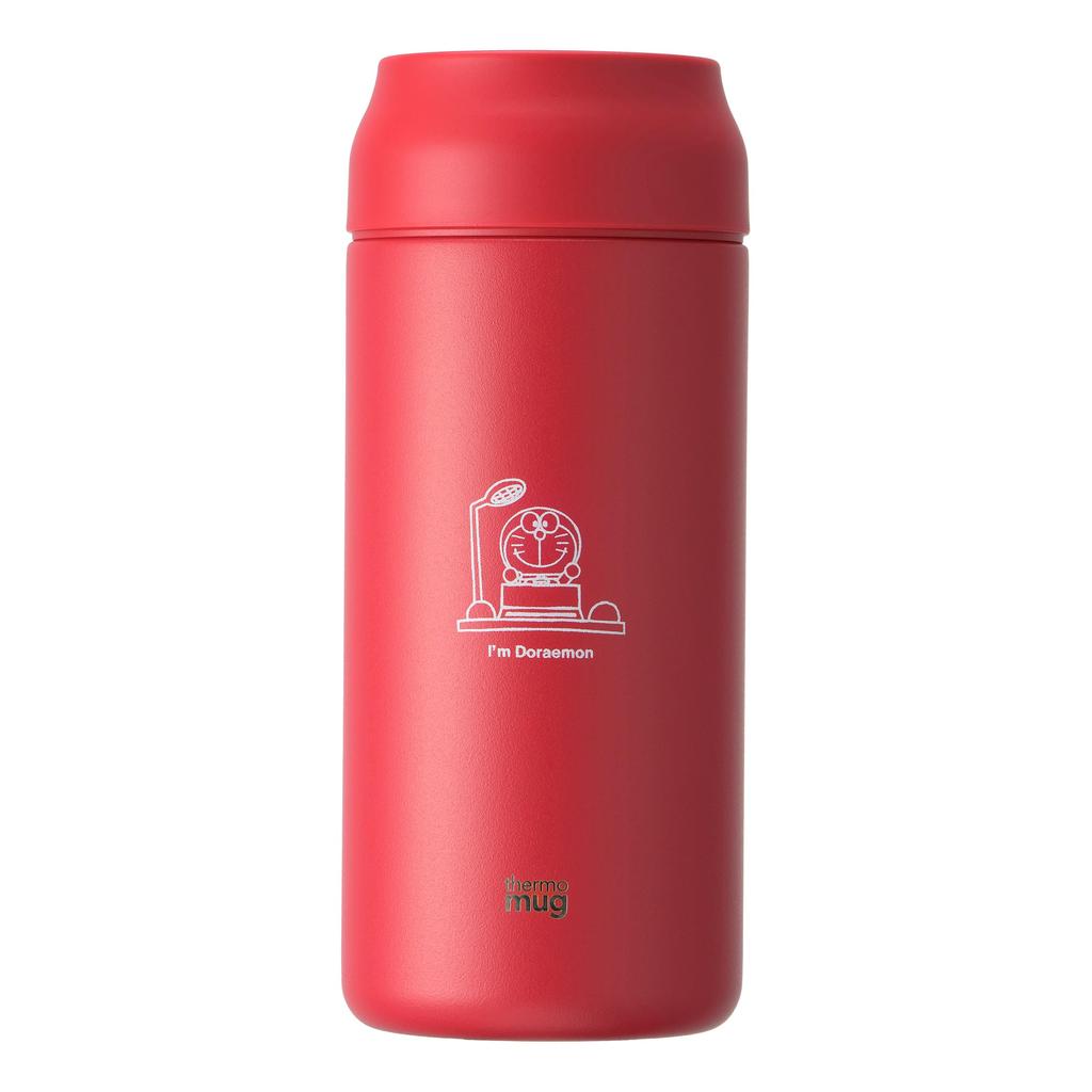 Thermo Mug ALLDAY Stainless Steel Time IDAL21RD "I'M DORAEMON" Bottle, 360ml, Red, Machine,