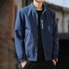 Men's Jacket Jacket Black High-end Stand-up Collar Korean Version Slim-fit Trendy Men's Clothing Spring and Autumn Sports Casual Top