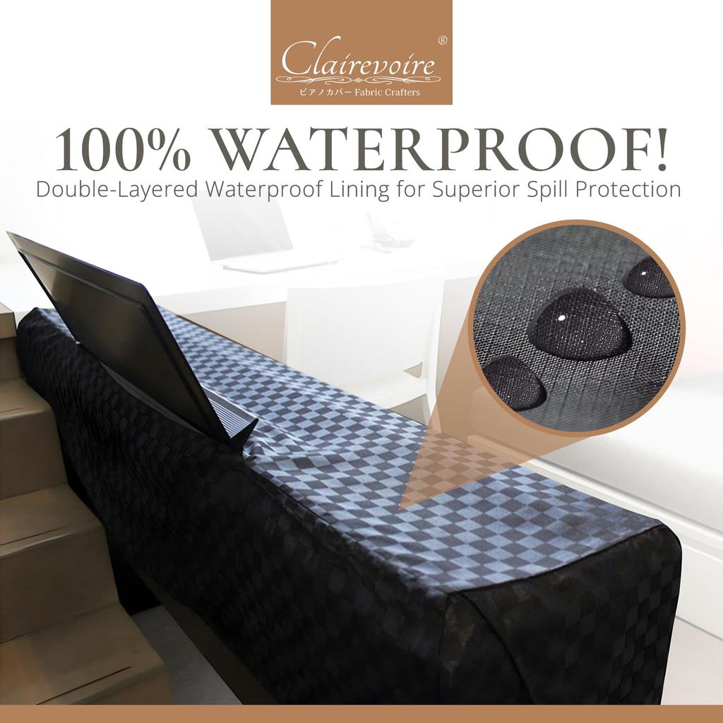 E125 Clairevoire Digital Piano Cover for P225 P223 P145 P143 P125a P125 P115 (Black Ebony) / / / / / /