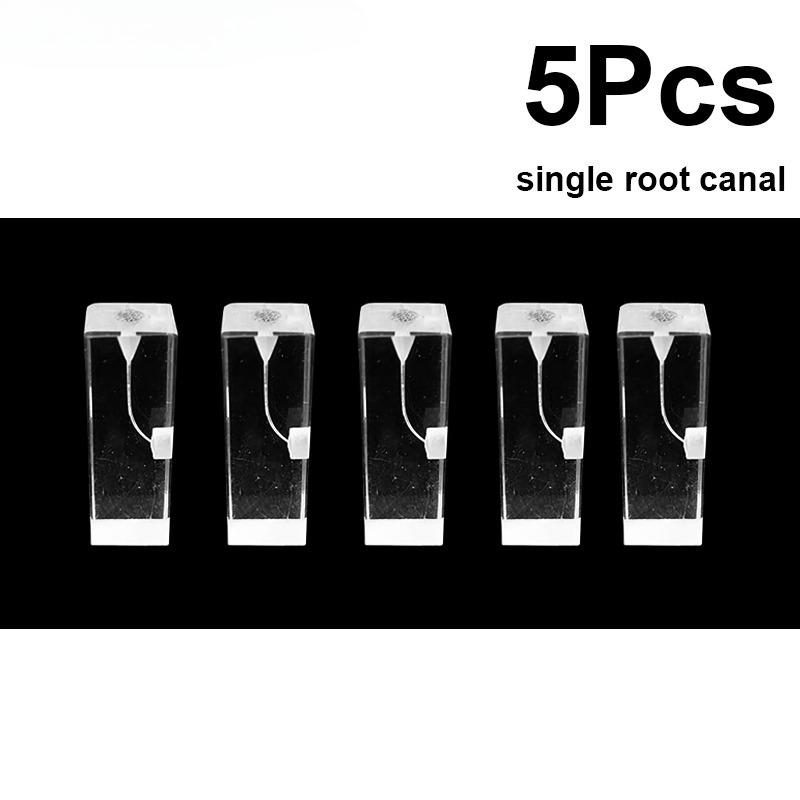 5/10Pcs Dental Resin Root Canal Practice Block Model; Transparent Pulp Root Canal Preparation, Filling, and Restoration Model