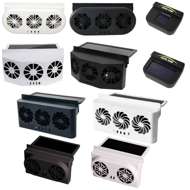 Solar Car Vent Fan With Usb And Solar Power For Cabin Cooling And Air Circulation