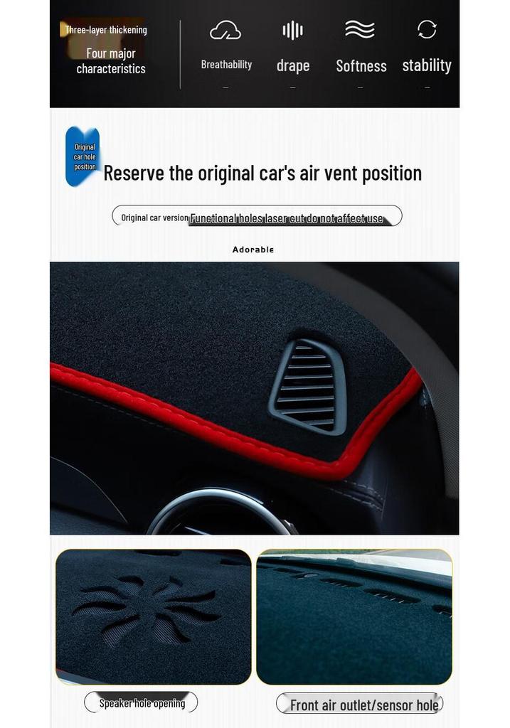 AION S PLUS Center Console Anti-Glare Sunshade Pad for Sun Protection