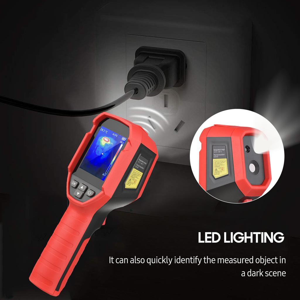 UNI-T UTi120S Professionell Infraröd Värmekamera 2,4-tums LCD Digitala Infraröda Bildenheter