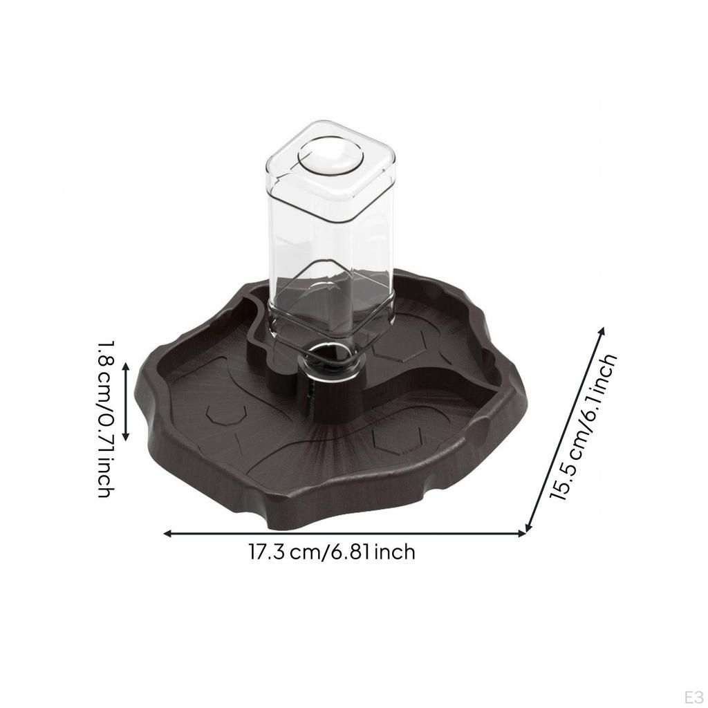 Automatic Water Dispenser AutomaticFillFed Reptile Dish LowProfile Waterer for Tortoises,