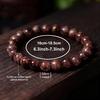 Festive Gifts Dark Red Gold Speckle Stone Beaded Bracelet Elegant Fashion Jewelry For Women Daily Wear Gift