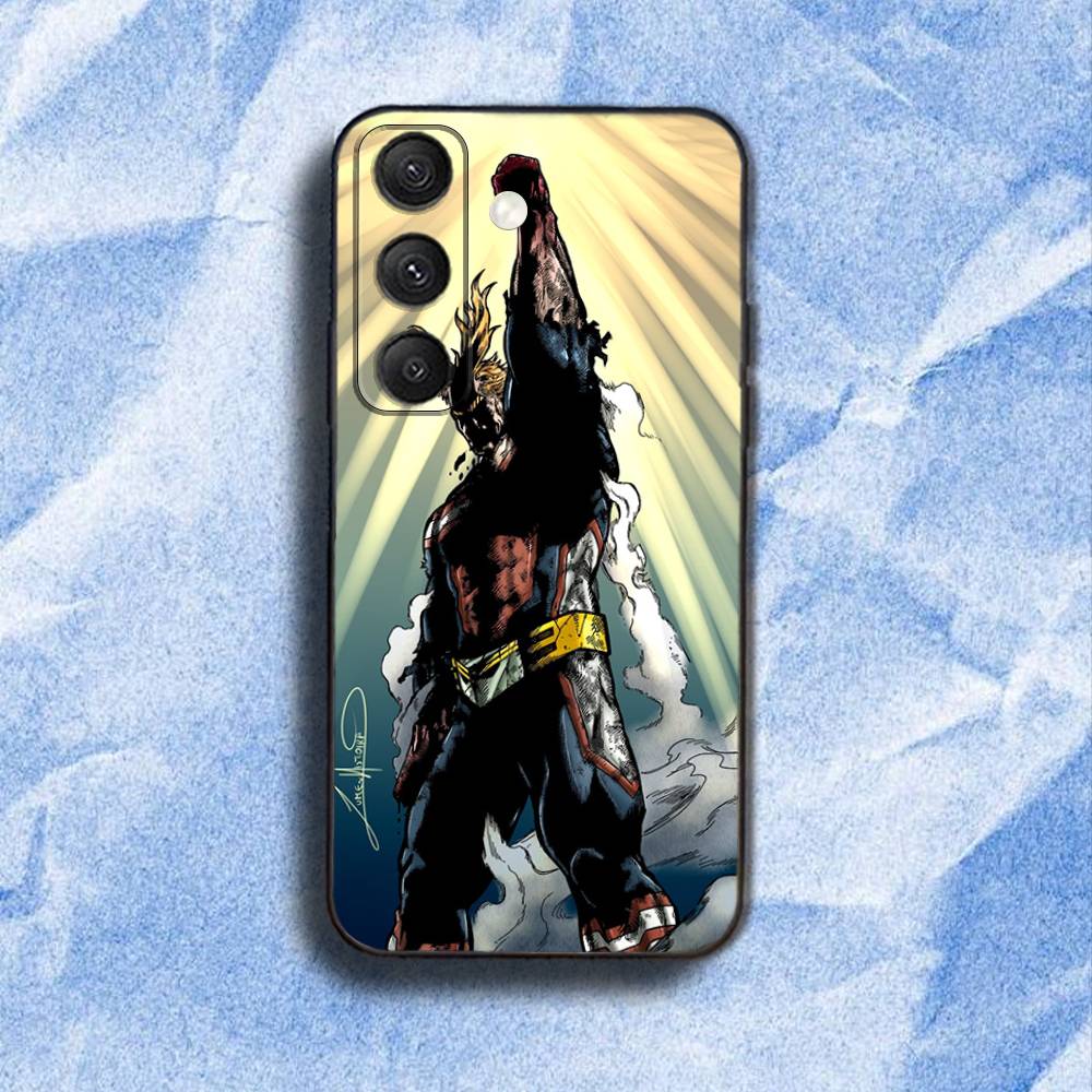 

My Hero- Academia All MightS Phone Case For Samsung S 25,24,23,22,30,21,10,9,Ultra,Plus,Lite,FE,4,5G Black Soft Case samsungS25ULTRA
