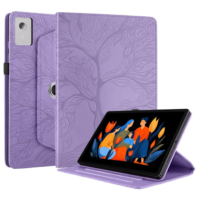 For Lenovo Idea Tab Plus 12.1 Case Tb361fu Tb365fc Embossed 360 Rotating Stand Tablet Funda For Lenovo Idea Tab Plus Case 12.1"