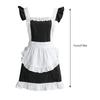 Halloween Maid Apron Costume Princess Maid Apron Women Kitchen Apron for Cooking Baking Princess Maid Apron with Pocket