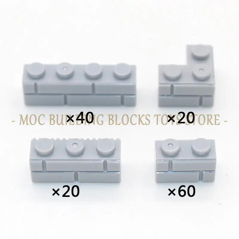 MOC Militärszene Spielzeugzubehör Bausteine Blockbasis Soldaten Armeefiguren Waffe Stacheldraht Sandsäcke Serie