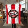 Manta de Franela con Estampado PSV Eindhoven, Alta Calidad, Cómoda para Todas las Estaciones, Decoración del Hogar, Calidez y Confort