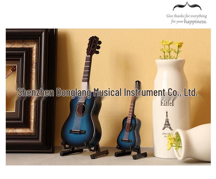 Mini Cutaway Classical Guitar Figurine - Folk Doll Instrument for Birthdays, Graduations, or Christmas Gifts for Adults