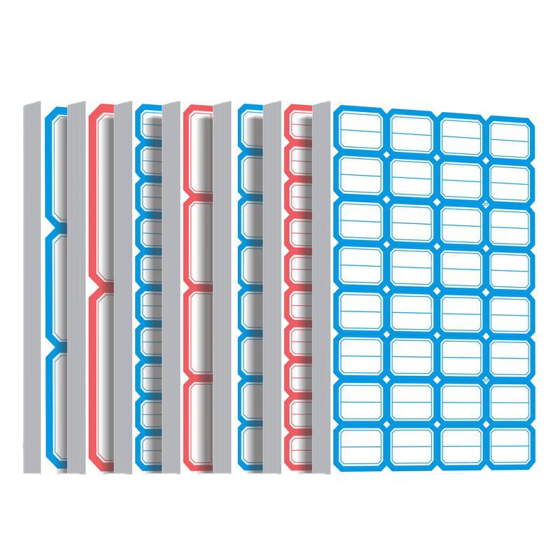 Self-Adhesive Name & Classification Label Stickers - 50 Sheets, Office Blank Handwritten Labels