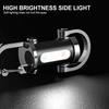 With Red&Blue Light Keychain Flashlights Mini Work Light Durable LED Torch  for Searching Hiking