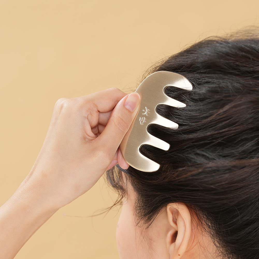 NOTBAN Korean Bangjja Yugi Comb Guasha Premium Scalp & Head Massager 1P