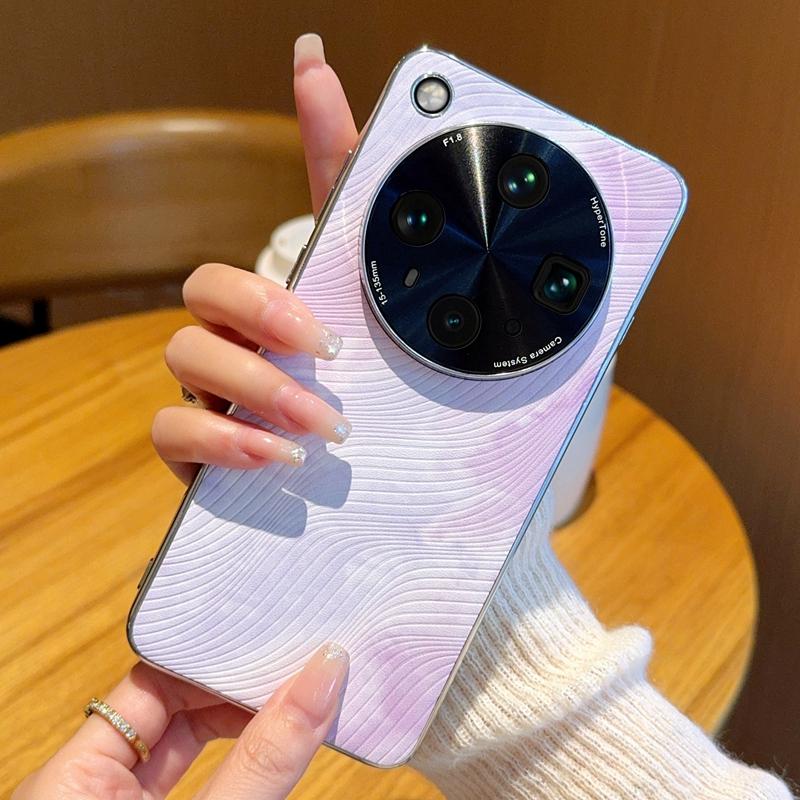 Für OPPO Find X8S X8S Plus Galvanisiert Aquarell Brillante Textur Fallresistent Fingerabdruck Handyhülle