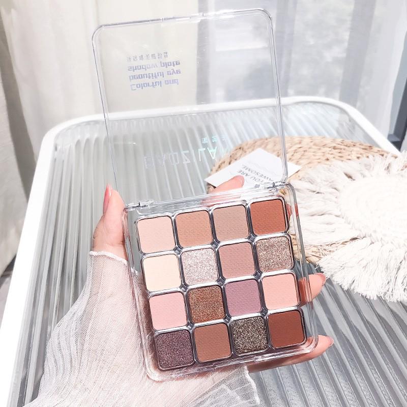 Versatile Multi-Color Eyeshadow Palette: Contour, Highlight & Matte Shimmer Earth Tones