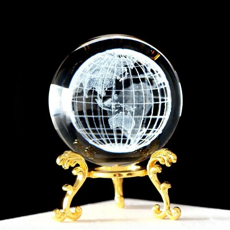 Creative Crystal Figurines Clear Orb Celestial Sphere Valentines Day Gift Graduation Keepsake Christmas Decorations Desk Accesso