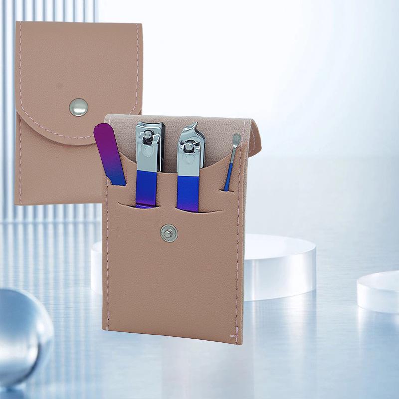 

Gradient Nail Clipper & Stainless Steel Tweezers Set - Multi-functional Manicure Tools